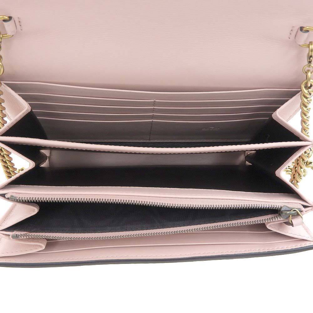 Gucci Gg Marmont Python Leather Chain Wallet Shou… - image 6